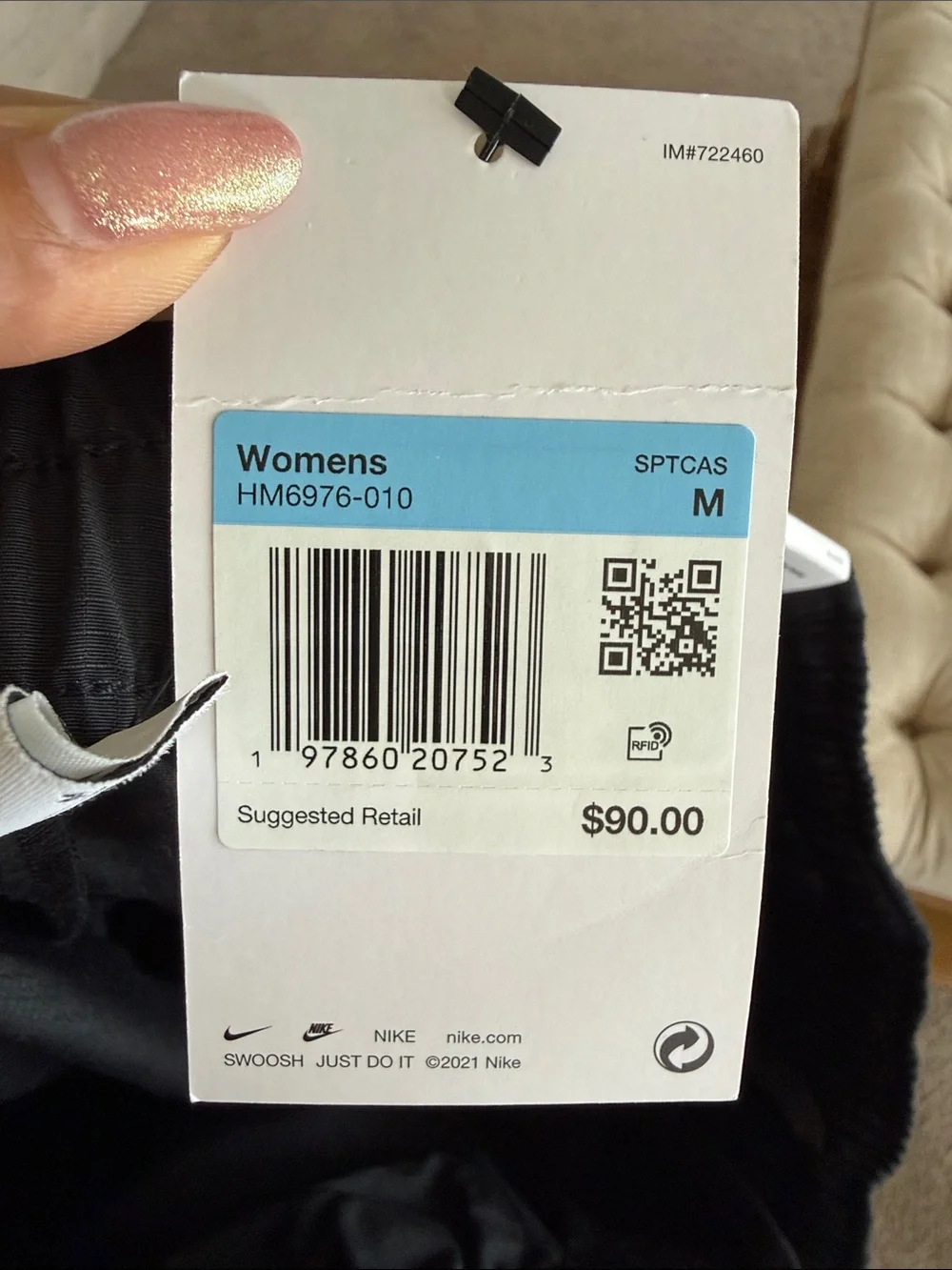 Nike Black Cargo Windbreaker Trousers